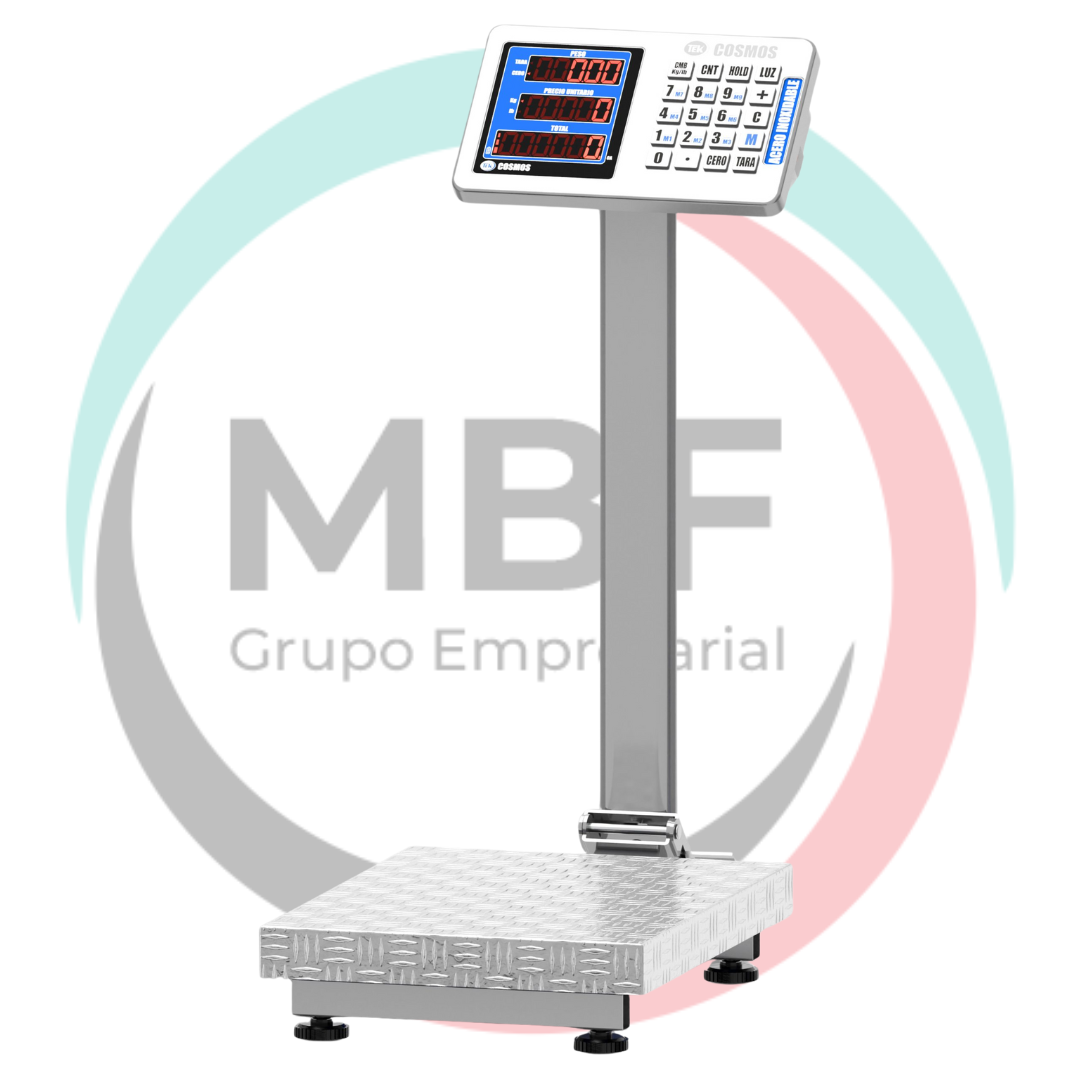 BÁSCULA TEK ABATIBLE FULL ACERO INOXIDABLE 701 200KG 32X42CM