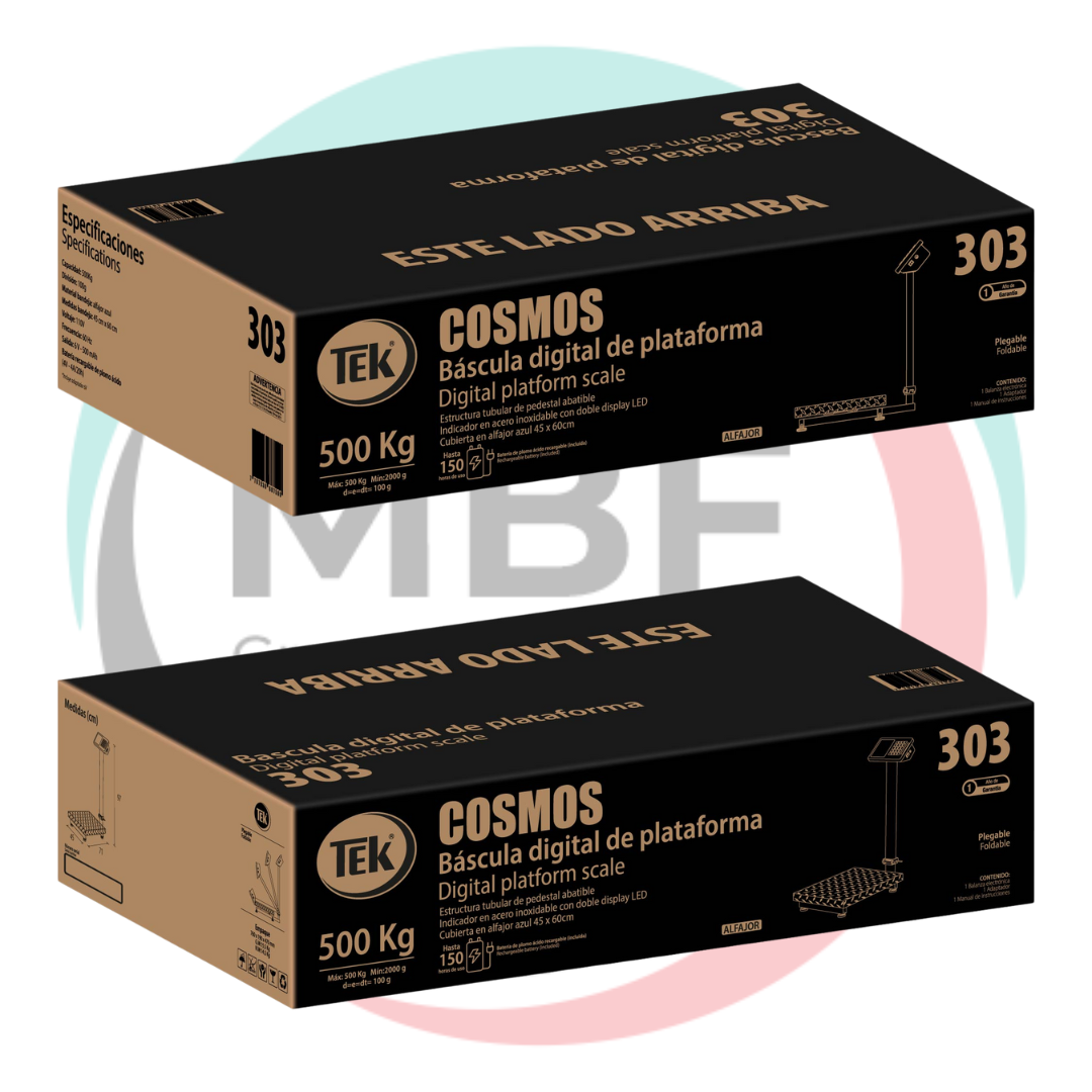 BÁSCULA ABATIBLE TEK EN ALFAJOR 303 500KG 45X60CM - Imagen 4