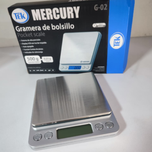 GRAMERA DE BOLSILLO TEK 500G X 0.01G MERCURY G-02